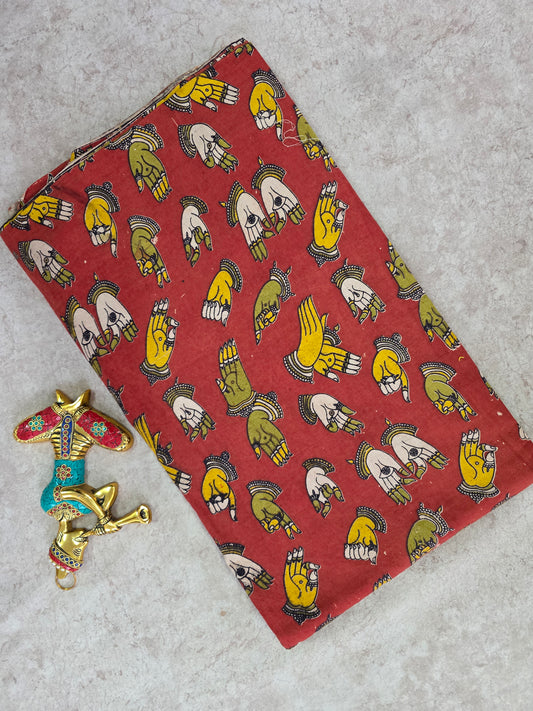 Pure kalamkari running cotton material (0.5mtr)-DK104