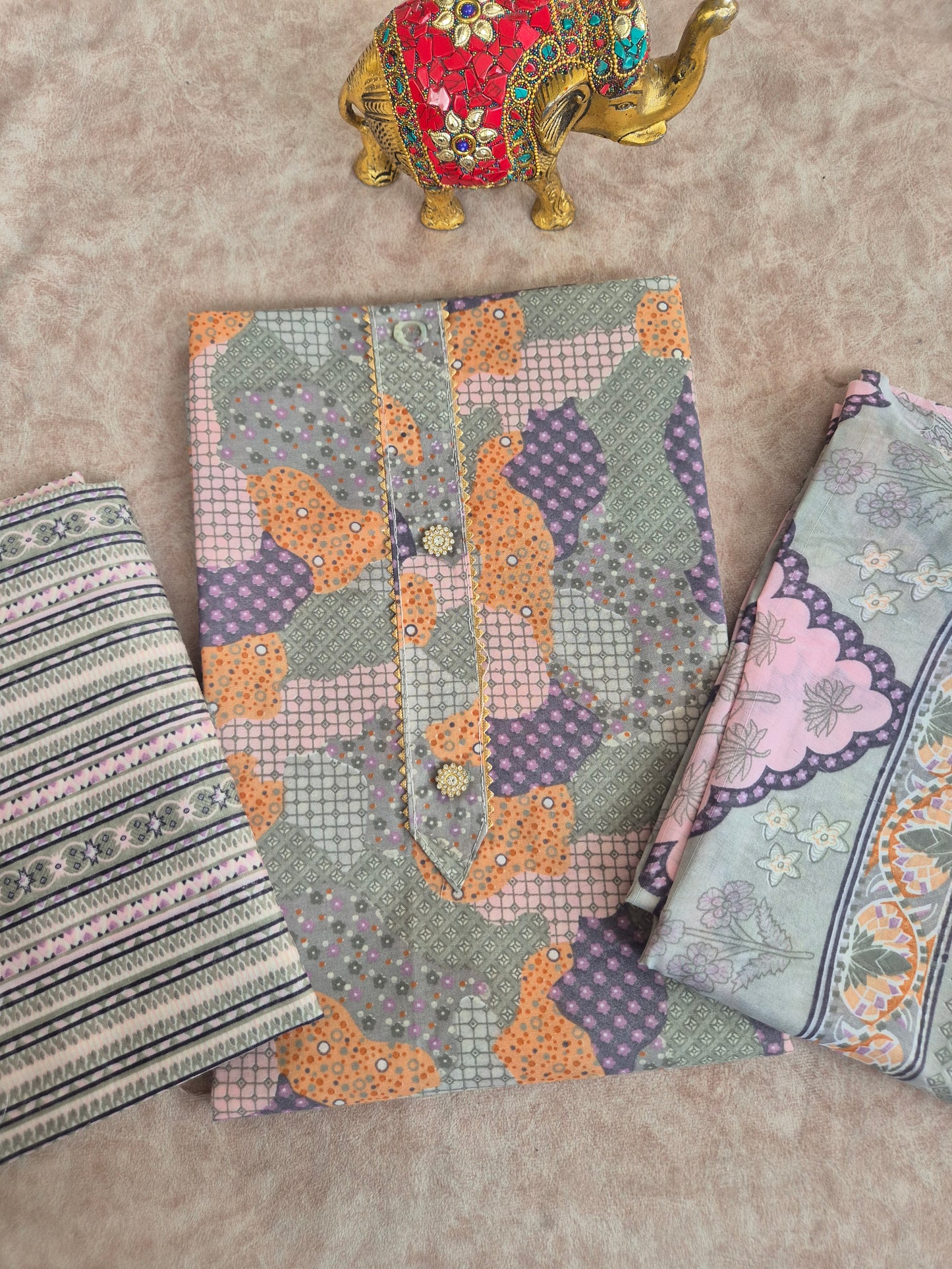 Fancy silk cotton set - CLA199