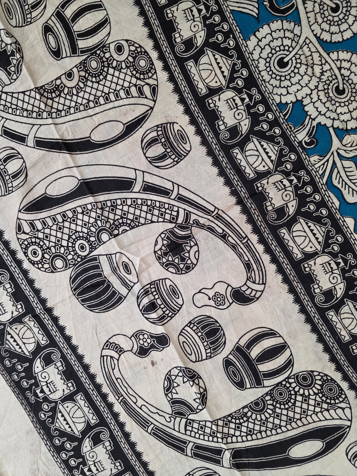 Pure Kalamkari Cotton Salwar Set (2.50 Metres) - Ak363