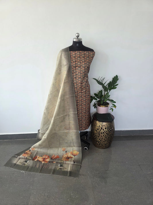 Fancy tussar silk set - 27