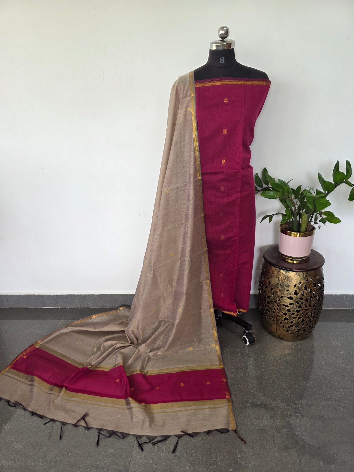 Semi  Maheshwari silk salwar set - SM70