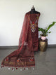 Handloom checked mul cotton paithani jamdhani set - BB361