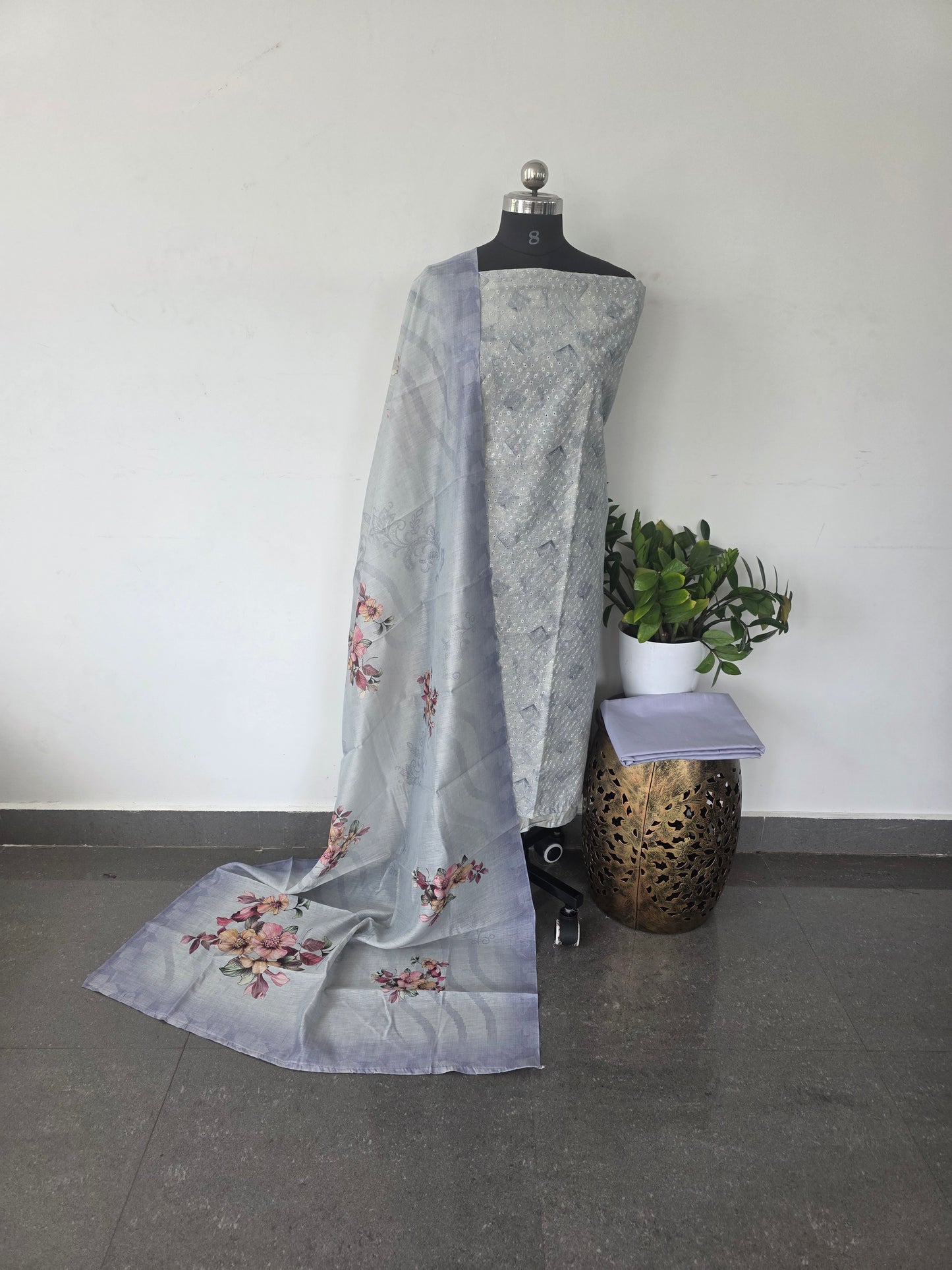 Premium hakoba silk cotton set  -266