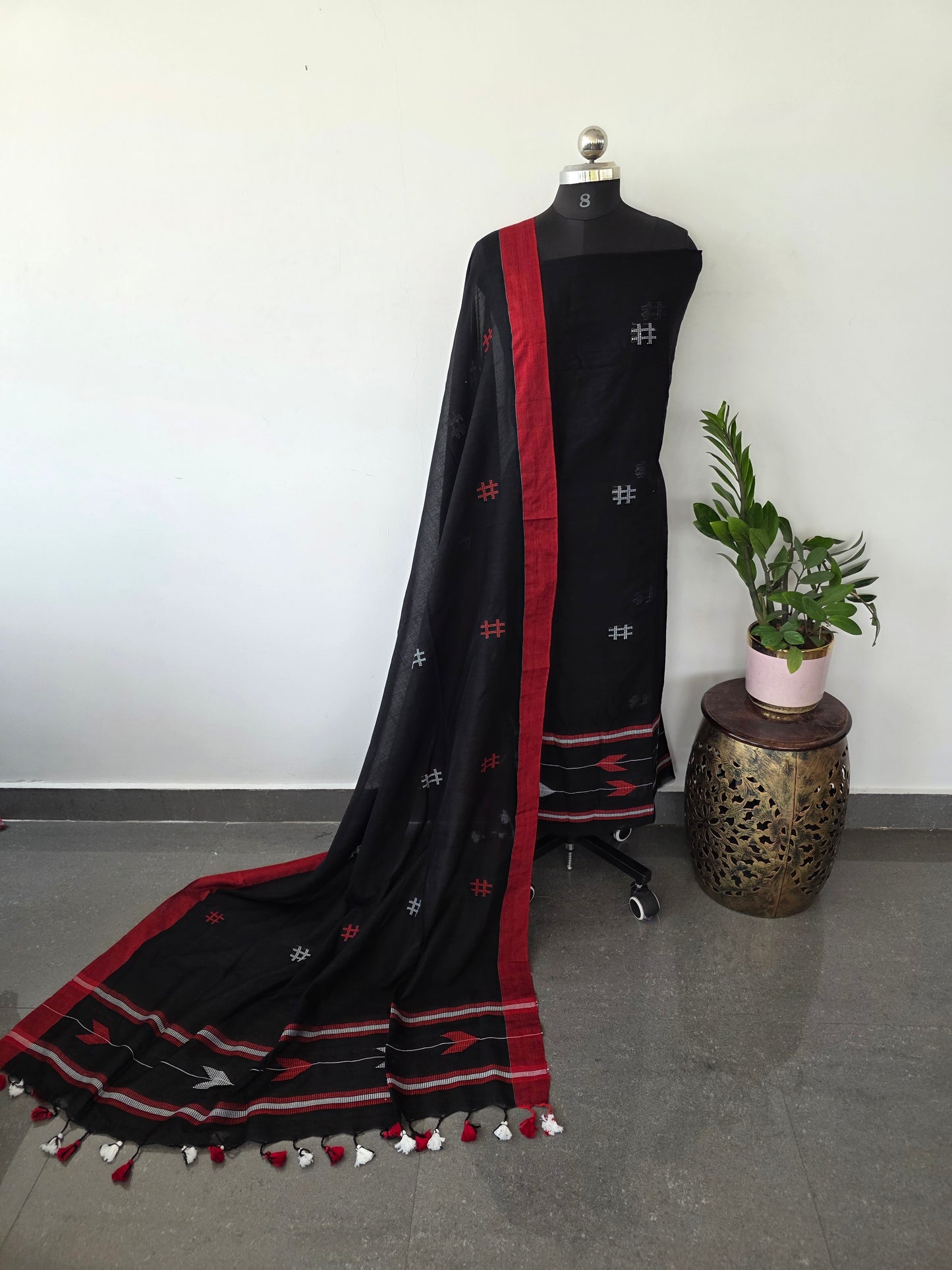 Bhujodi salwar set (black)- BB80