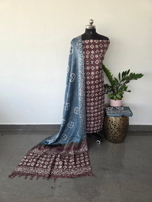 Bhagalpuri batik salwar set - BA40