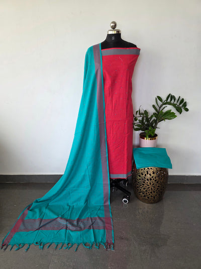 Prewashed South cotton jacquard weave set - HJ81