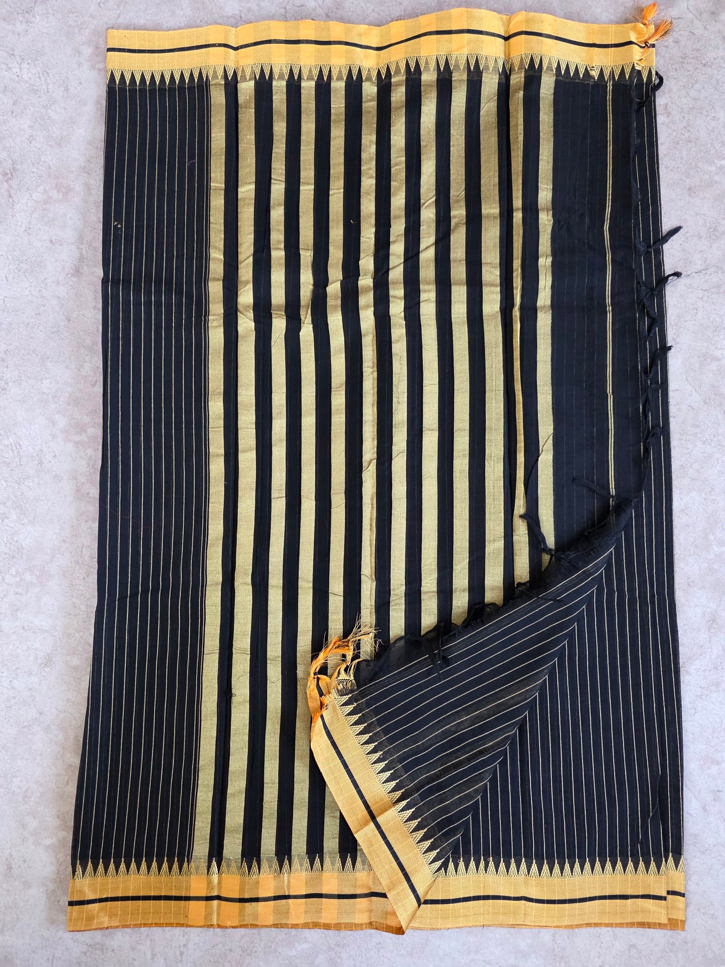 Mercerised stripes narayanapet with saree - NA235