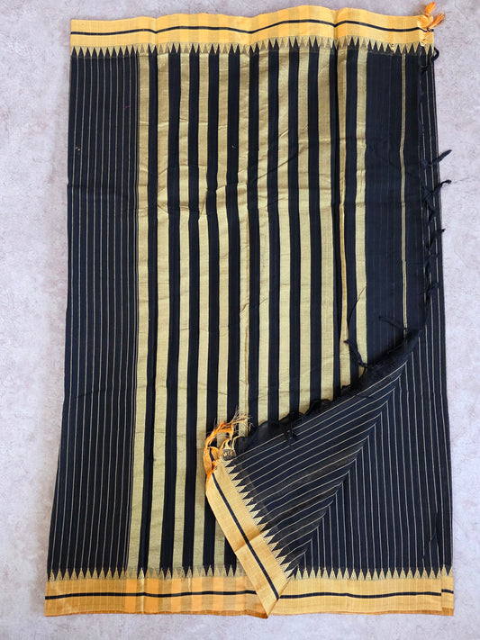 Mercerised stripes narayanapet with saree - NA235