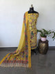 Handcrafted Penkalamkari bangalore silk set -KH230
