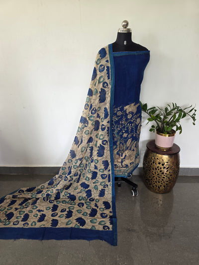Handcrafted Kota kalamkari set (2 pc set )-AK473