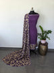 Gap border mangalagiri kalamkari silk set with cutwork chennuri silk  shawl - ES59