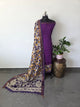 Gap border Mangalagiri kalamkari  silk sets( 3 mtrs) - GA9