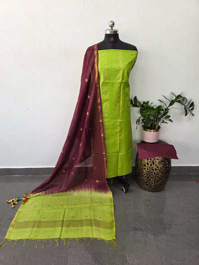 Bhagalpuri katan viscose silk set - BA564