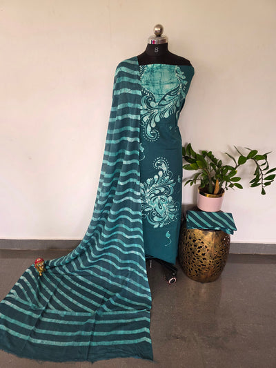 Handcrafted Batik cotton salwar set -BS39