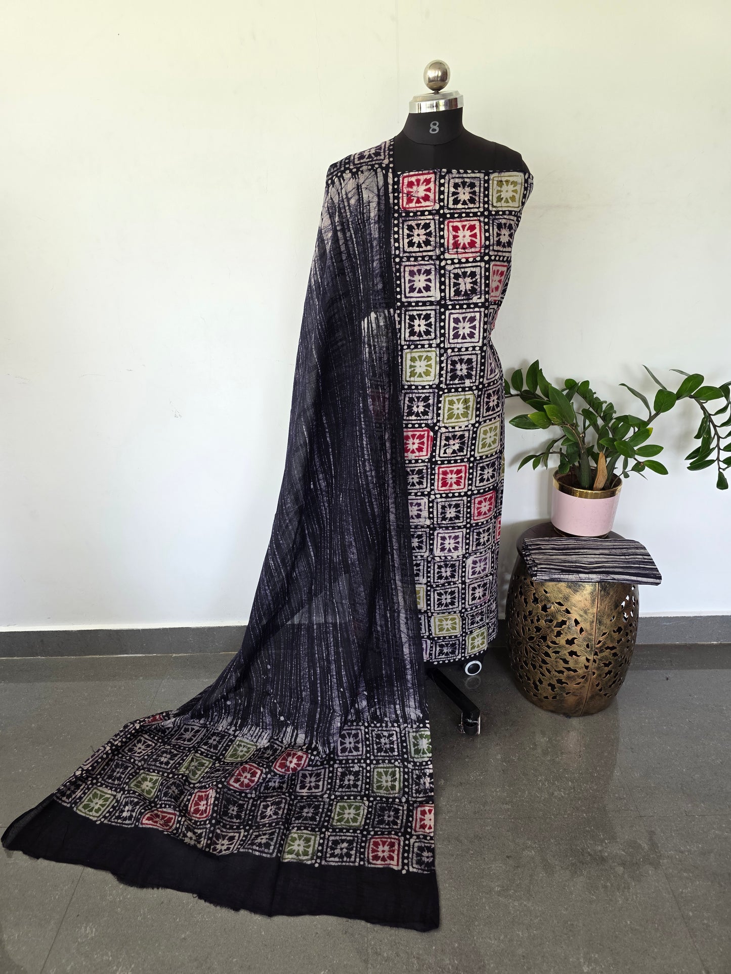 Handcrafted Batik cotton salwar set -BS11