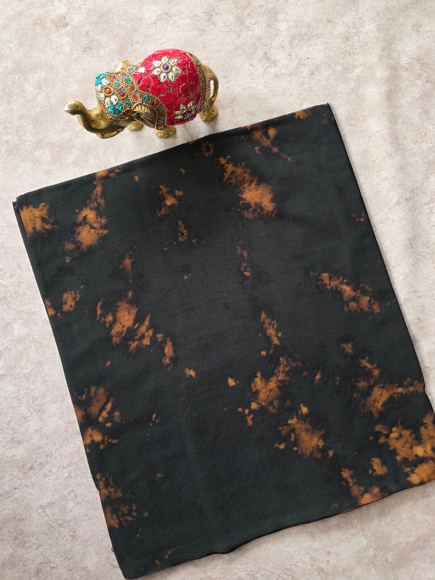 Tie & dye marbel print Batik Nighty/ Kaftan fabric ( approx 3 mtrs ) - NF56