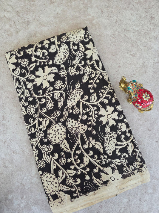 Pure kalamkari cotton running material ( 0. 5 mtrs) - DK19