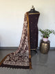 Fusion Narayanapet with handcrafted chennuri silk kalamkari duppatta -NA688