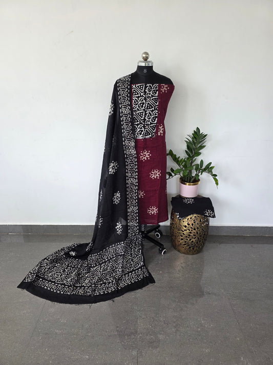 Pure kantha batik cotton set  - BA1