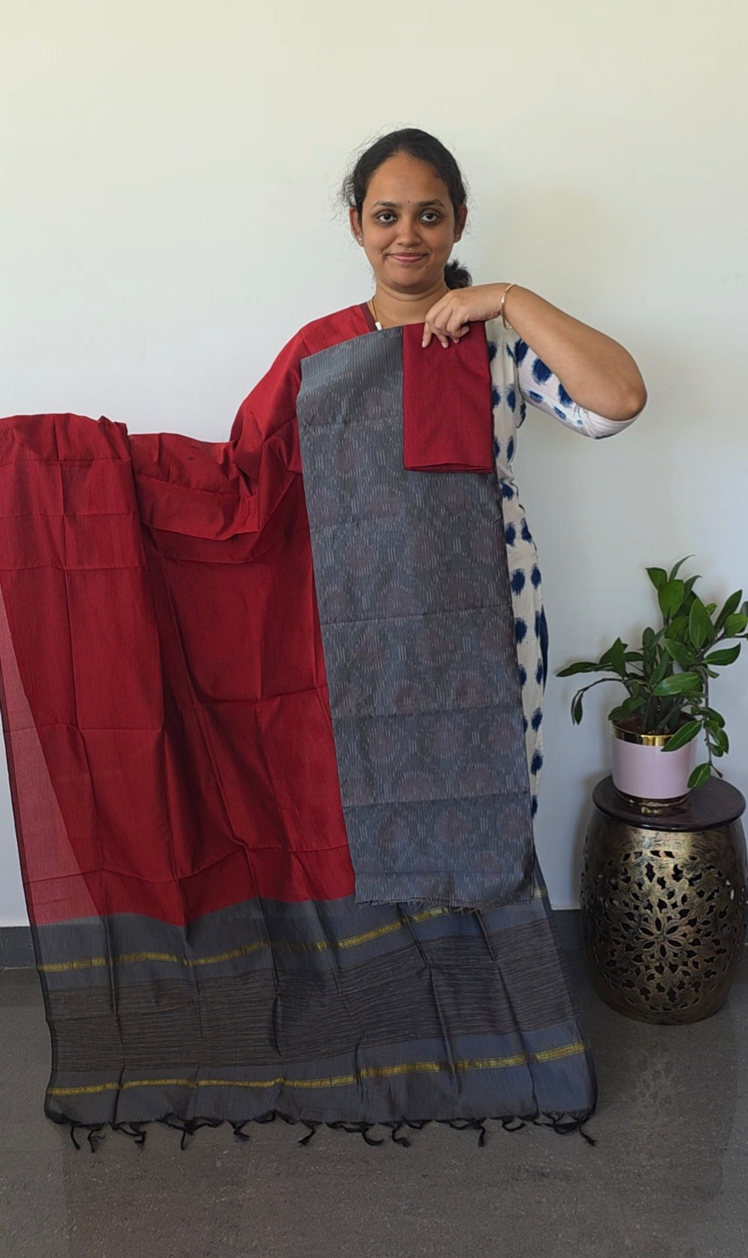 Pochampally full ikkat sico set - SZ268