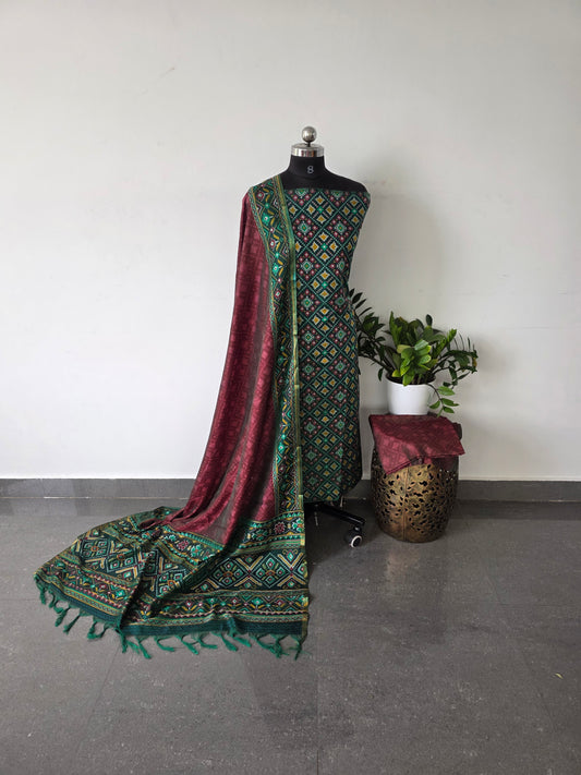 Premium soft Patola silk set - SP28