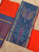 Pochampally sico set with ikkat damn -SZ429