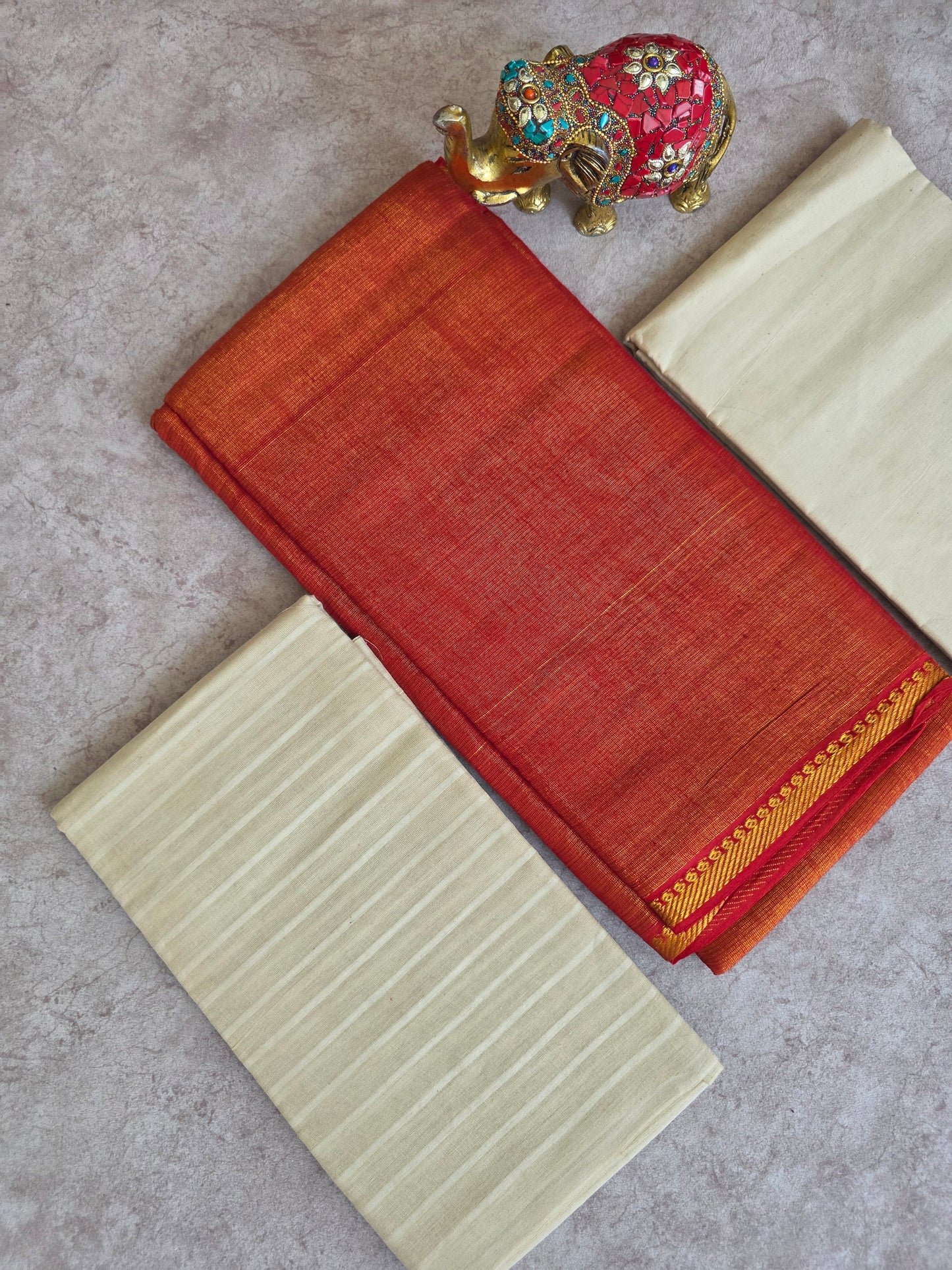 Madurai sungudi Tissue cotton salwar set -MS90