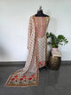 Penkalamkari inspired Muslin silk set-VM43