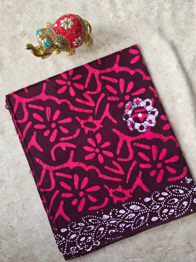 Double colour mom batik print Nighty /kaftan fabric (approx 3 meters) - NF97
