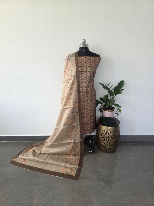 Fancy tussar silk set - 28