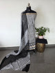 Handblock soft silk set with mirror work & georgette duppatta  - GE261