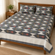 Warp ikkat bed sheets (90*108 2/40s bedsheet with pillow) -WW663