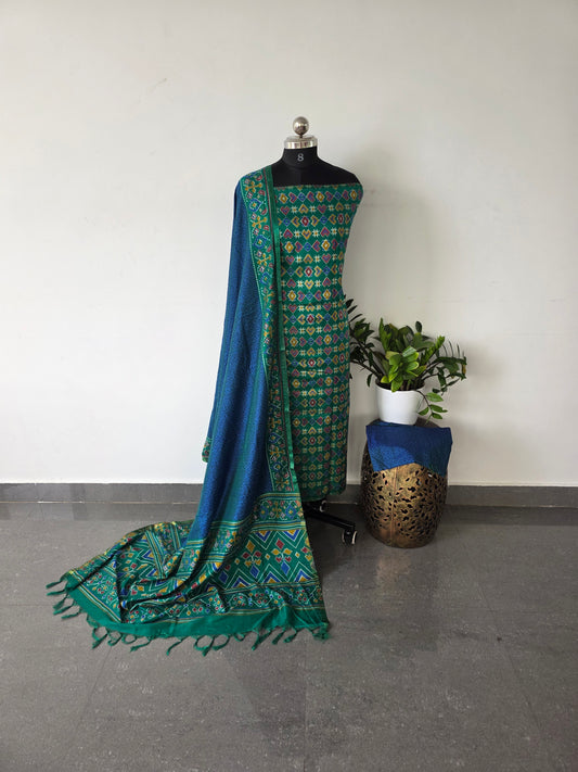 Premium soft Patola silk set - SP37