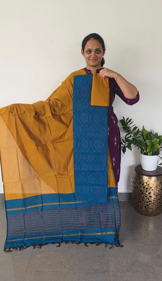 Pochampally full ikkat sico set - SA46