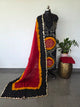 Handcrafted Bandhani satin cotton set - BN158