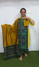 Pochampally sico set with ikkat damn -WW556