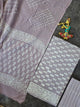 Handblock jaipuri cotton with chiffon duppatta- JA600