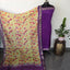 Handloom Mangalagiri silk top with digital mangalagiri silk shawl - AK93