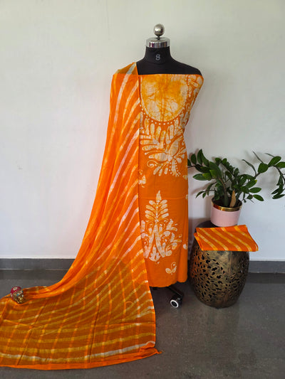 Handcrafted Batik cotton salwar set -BS33