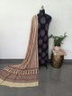 Handcrafted hakoba ajrakh cotton set -HZ343