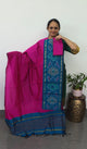 Pochampally sico set with ikkat damn -SD400
