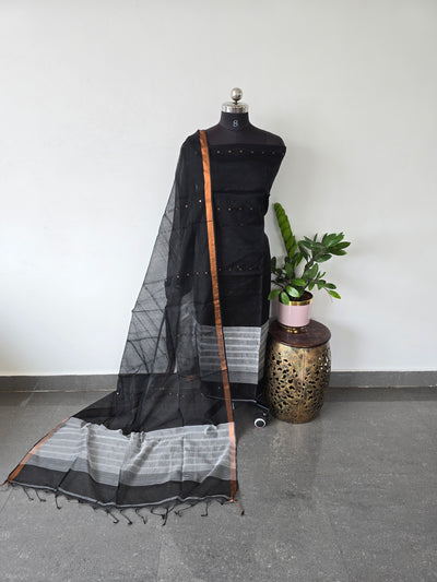 Handwoven muslin sequence work set - MUL47