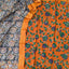 Mangalagiri kalamkari fusion gap border silk set-AK562