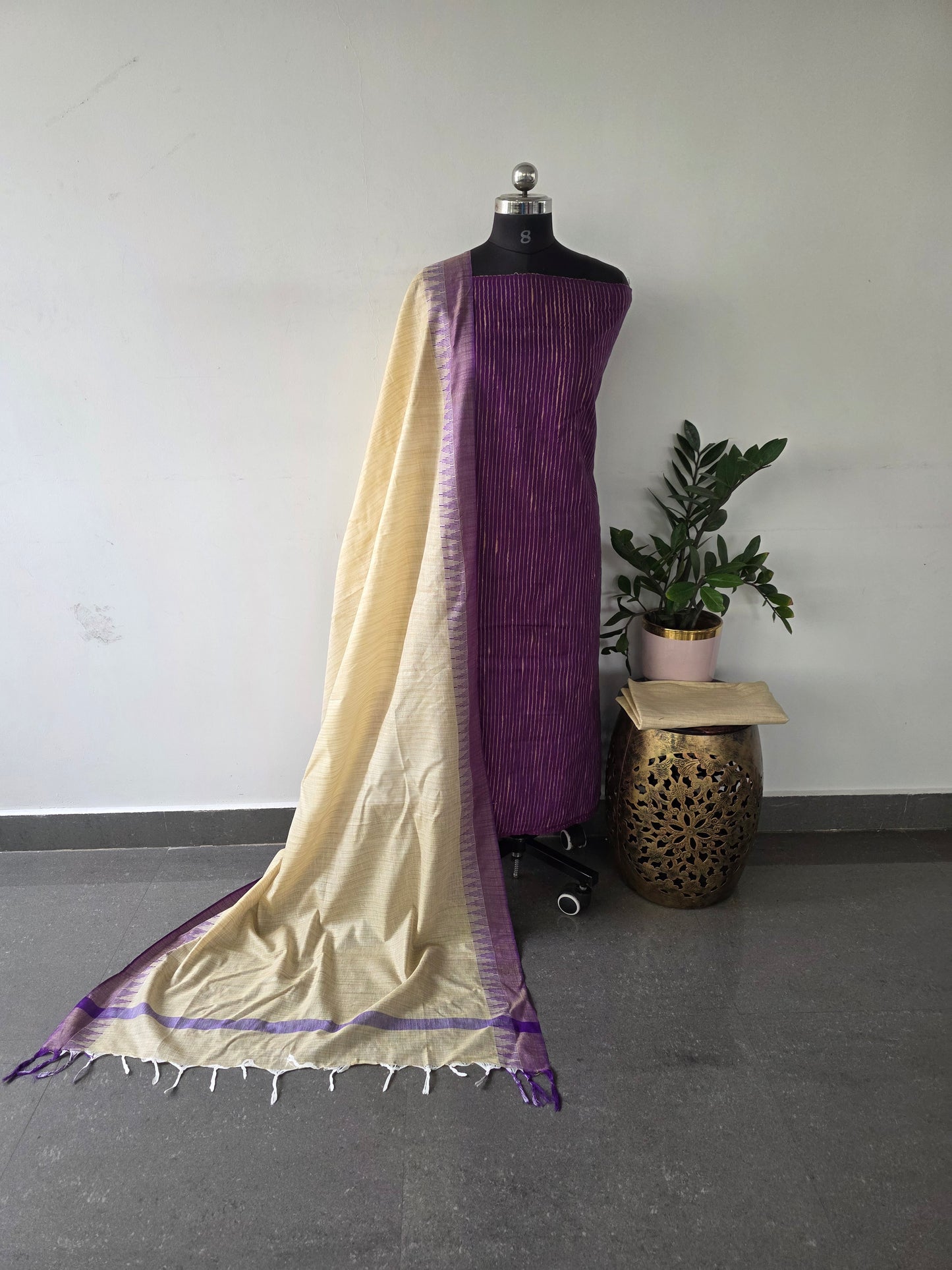 Bhagalpuri katan khadi cotton salwar set  - BK6