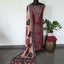 Ajrakh inspired Muslin silk set-VM46