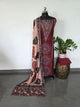 Ajrakh inspired Muslin silk set-VM46