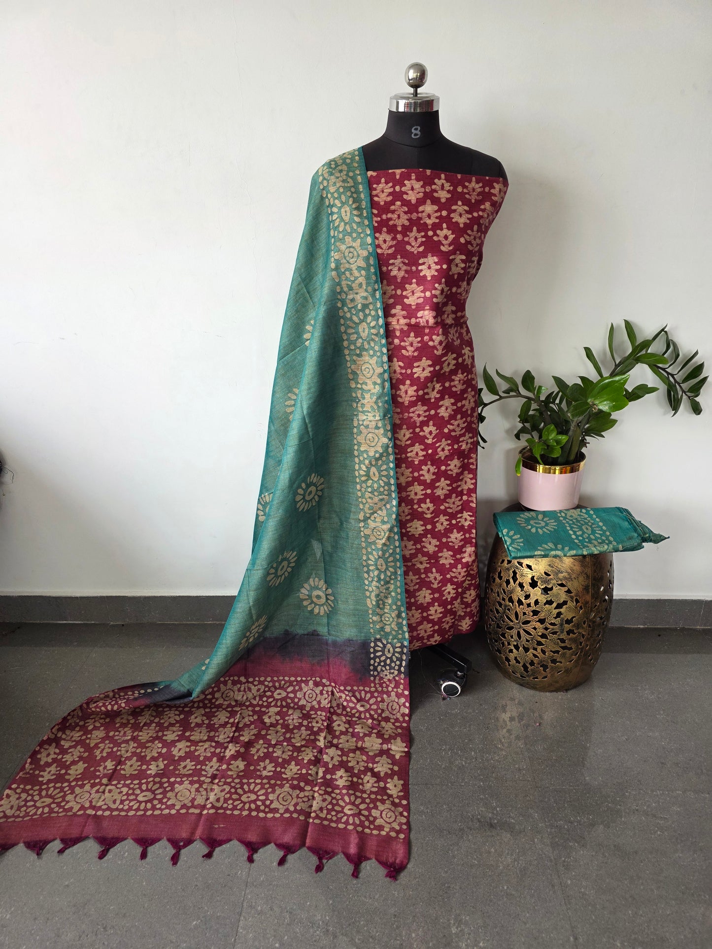 Bhagalpuri batik salwar set - BA452