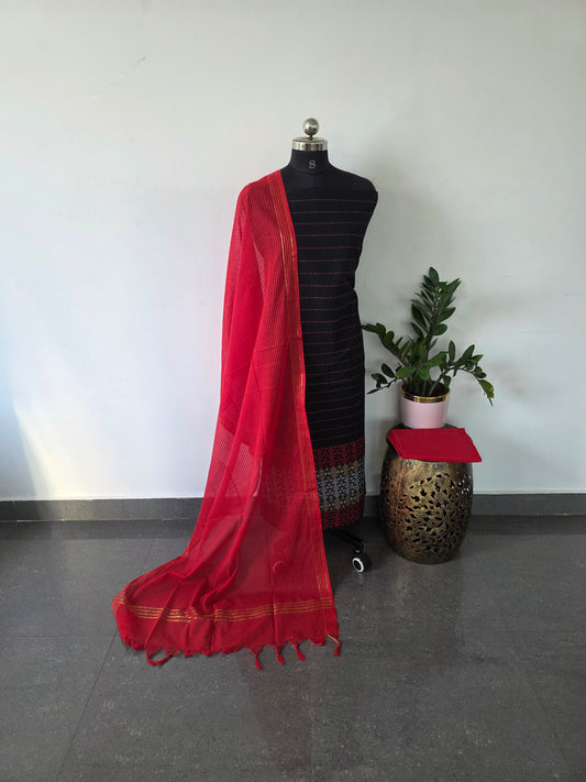 Pure handloom cotton set  - WH5