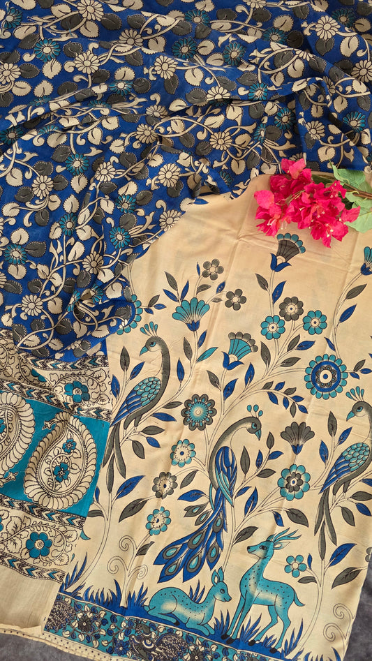 Authentic pure kalamkari cotton set- AK74