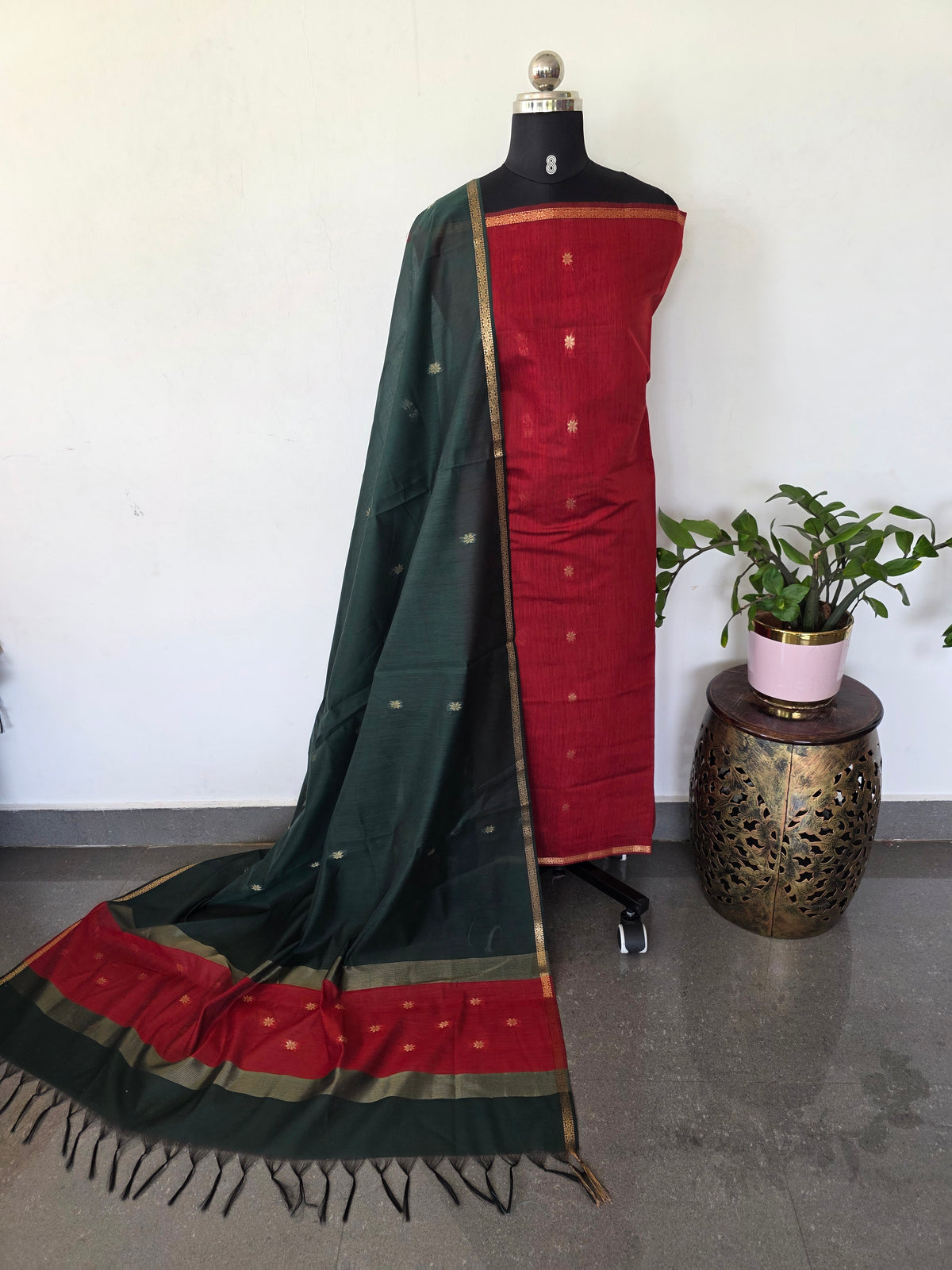 Semi Maheshwari silk salwar set-SM269